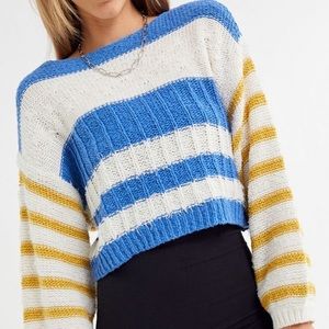 Urban Outfitters Beau Striped Boat-Neck Sweater